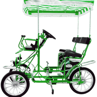 Surrey Deluxe 4-Wheel Surrey Bike 2 Passenger Models