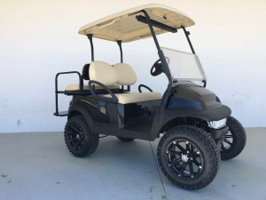 Black Lifted Club Car Precedent Golf Cart