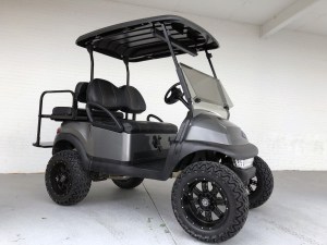 Charcoal Lifted GAS Club Car Precedent Golf Cart