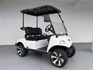 White Evolution Classic Pro Golf Cart