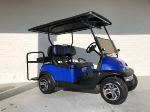 Low Profile Blue Sportster Club Car Precedent