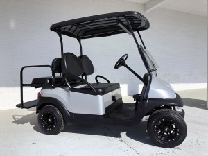 Silver and Matt Black Sportster Club Car Golf Cart
