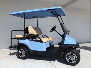 Sky Blue Low Profile Club Car Golf Cart