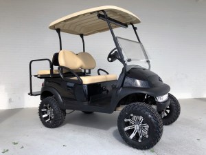 Classic Black Lifted Club Car Precedent Golf Cart