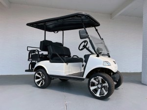 New White Evolution Classic 4 Plus Lithium Golf Cart