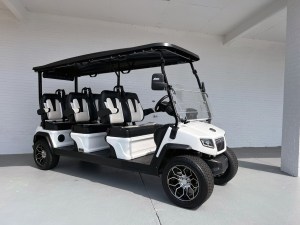 White Evolution D5 Ranger 6 Seater Golf Cart
